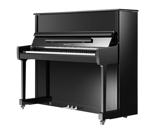 Ritmüller RS125-PE Upright Piano - Polished Ebony