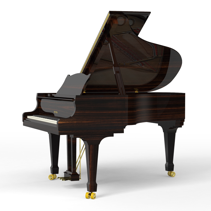Kayserburg KA180T-SLE Grand Piano - Straight Line Ebony Polished